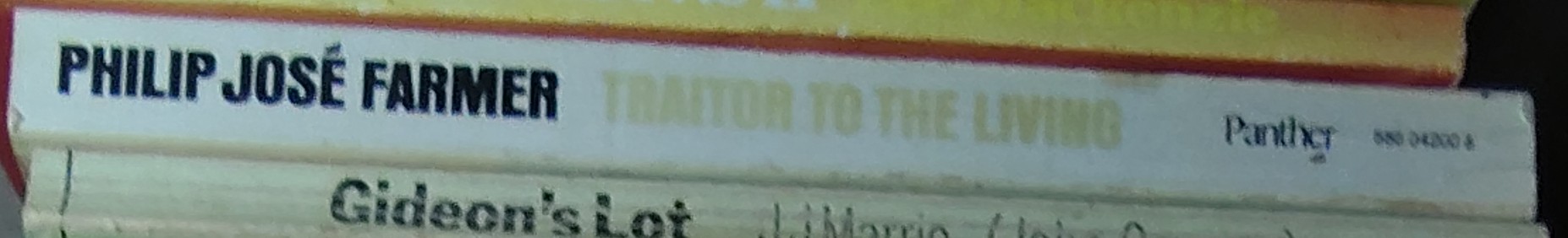 Philip Jose Farmer  TRAITOR TO THE LIVING spine of book image