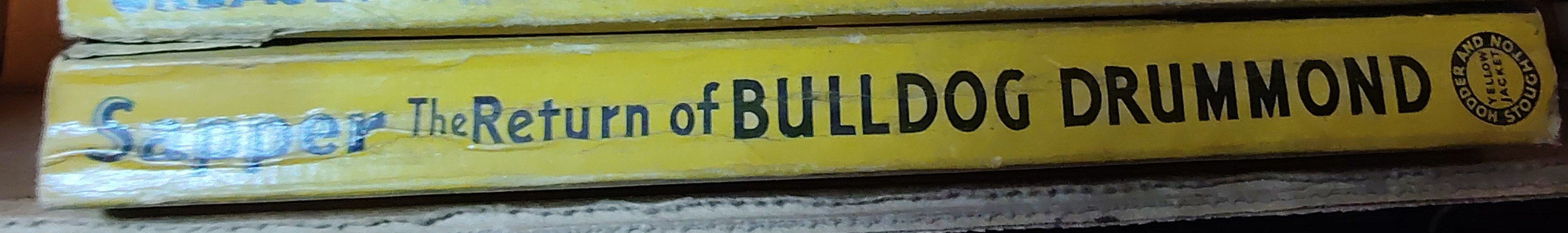 'Sapper'   THE RETURN OF BULLDOG DRUMMOND spine of book image