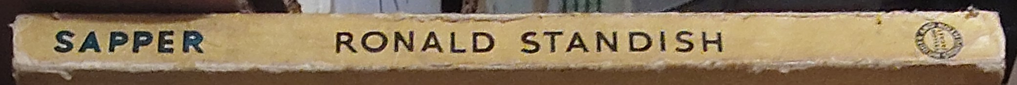 'Sapper'   RONALD STANDISH spine of book image