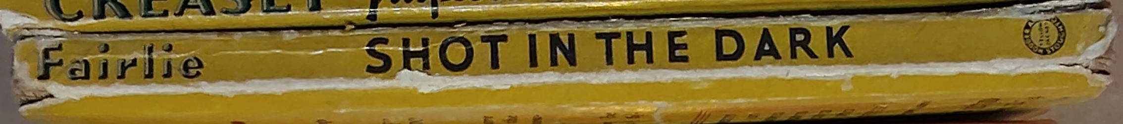 Gerard Fairlie  SHOT IN THE DARK spine of book image