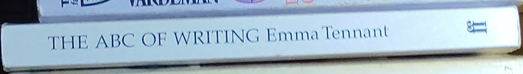 Emma Tennant  THE ABC OF WRITING spine of book image