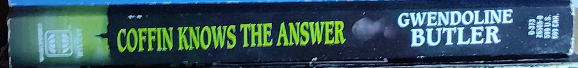 Gwendoline Butler  COFFIN KNOWS THE ANSWER spine of book image