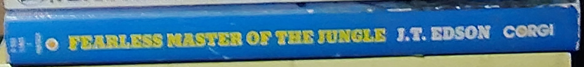 J.T. Edson  FEARLESS MASTER OF THE JUNGLE spine of book image