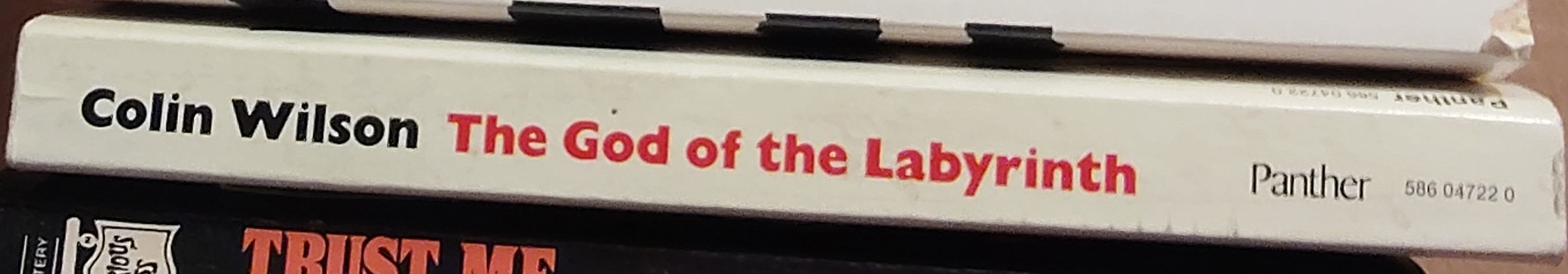 Colin Wilson  THE GOD OF THE LABYRINTH spine of book image