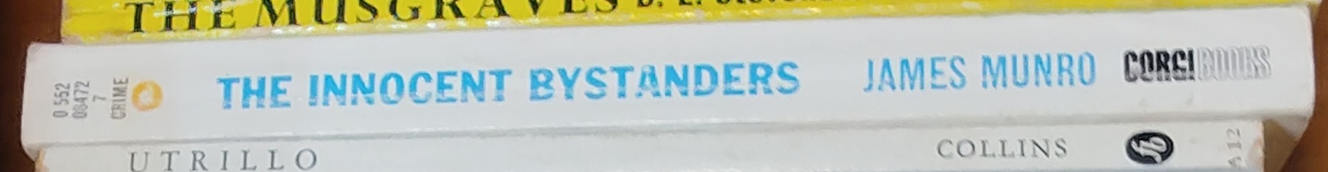 James Munro  THE INNOCENT BYSTANDERS spine of book image