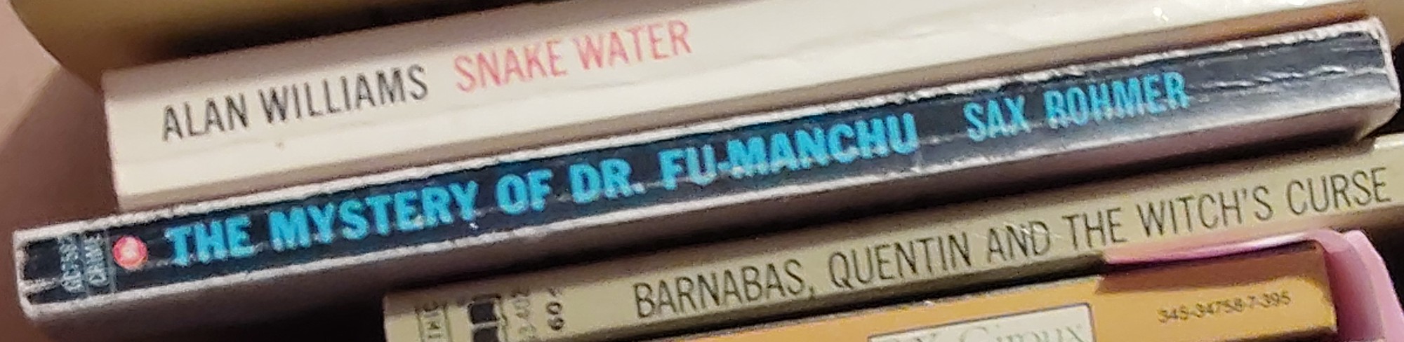 Sax Rohmer  THE MYSTERY OF DR. FU-MANCHU spine of book image