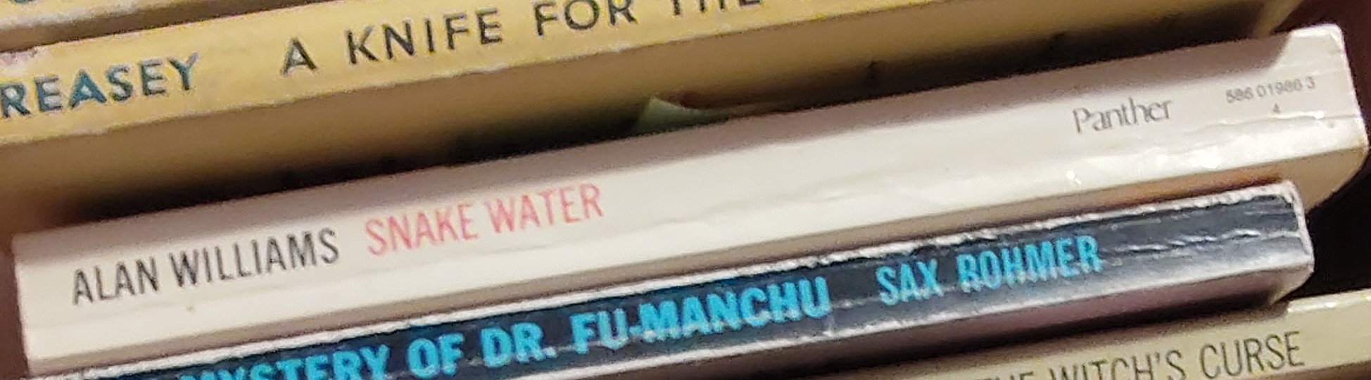 Alan Williams  SNAKE WATER spine of book image