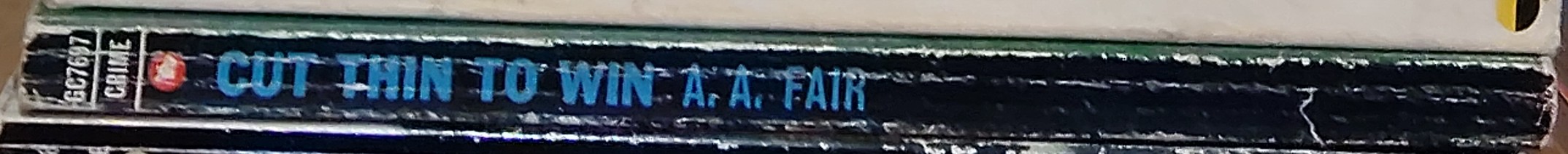 A.A. Fair  CUT THIN TO WIN spine of book image