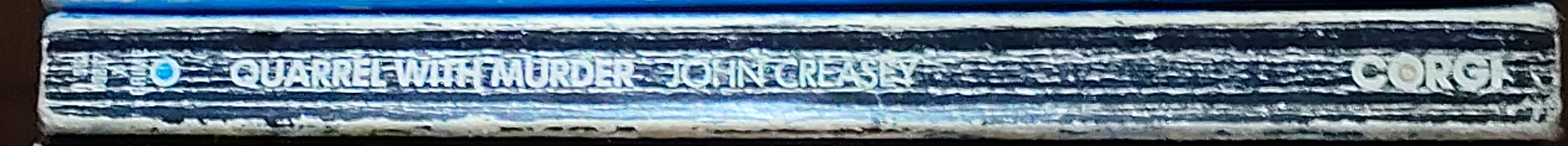 Michael Halliday  QUARREL WITH MURDER spine of book image