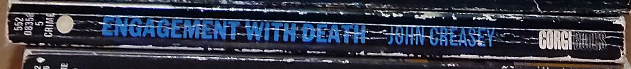 Gordon Ashe  ENGAGEMENT WITH DEATH spine of book image