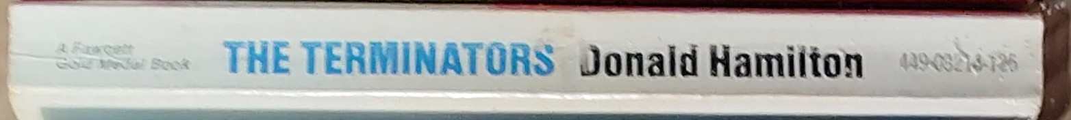 Donald Hamilton  THE TERMINATORS spine of book image