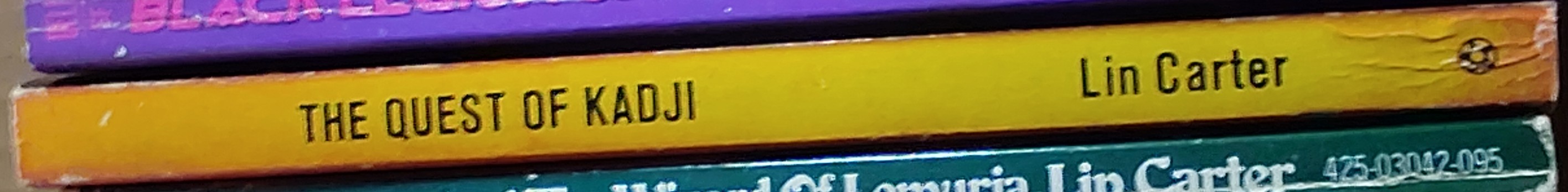 Lin Carter  THE QUEST OF KADJI spine of book image