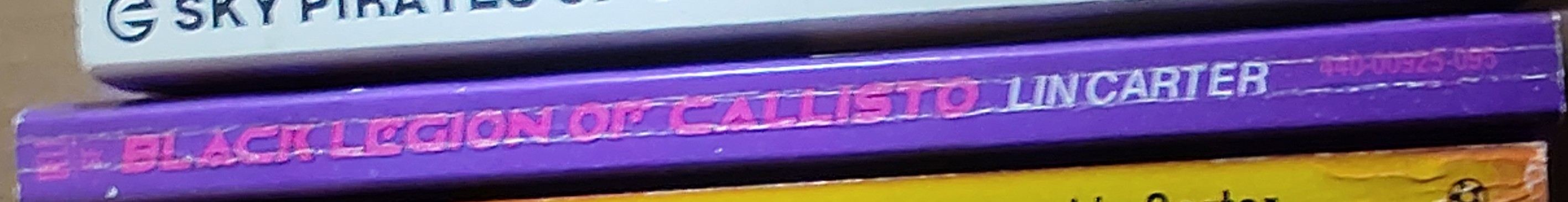 Lin Carter  BLACK LEGION OF CALLISTO spine of book image