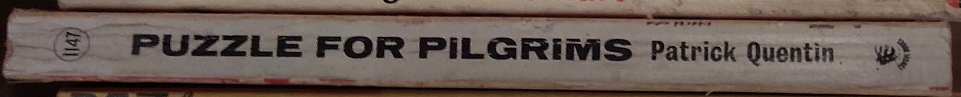 Patrick Quentin  PUZZLE FOR PILGRIMS spine of book image