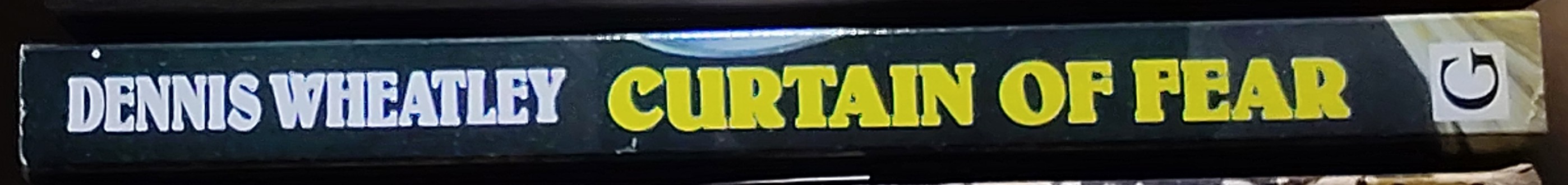 Dennis Wheatley  CURTAIN OF FEAR spine of book image