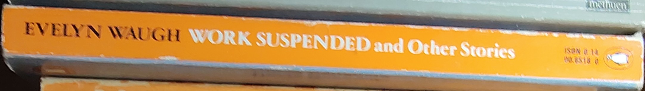 Evelyn Waugh  WORK SUSPENDED and Other Stories spine of book image