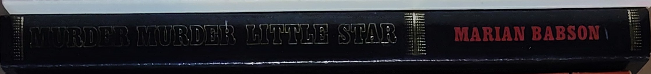 Marian Babson  MURDER MURDER LITTLE STAR spine of book image