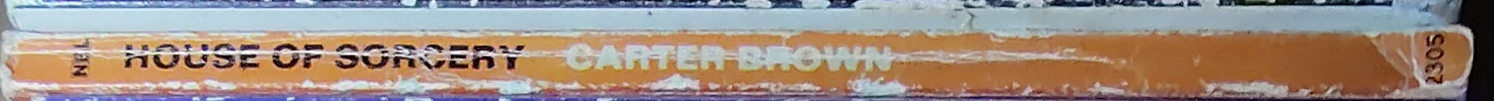 Carter Brown  HOUSE OF SORCERY spine of book image