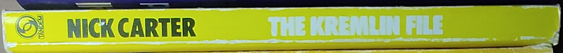 Nick Carter  THE KREMLIN FILE spine of book image