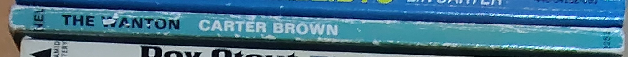 Carter Brown  THE WANTON spine of book image