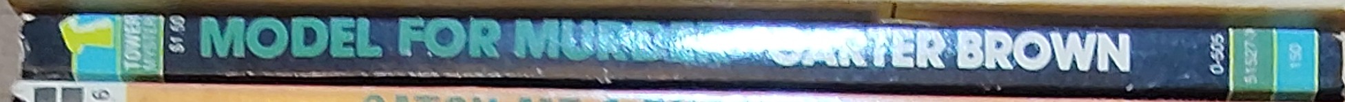 Carter Brown  MODEL FOR MURDER spine of book image