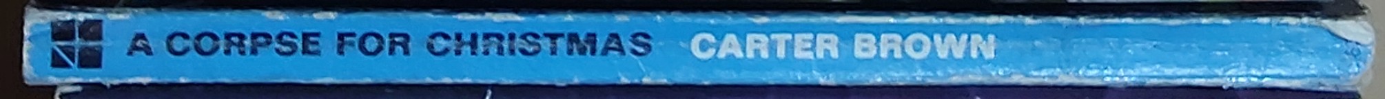 Carter Brown  A CORPSE FOR CHRISTMAS spine of book image