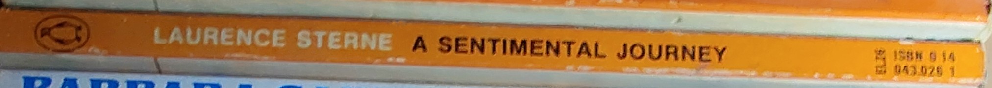 Laurence Sterne  A SENTIMENTAL JOURNEY Through France and Italy spine of book image