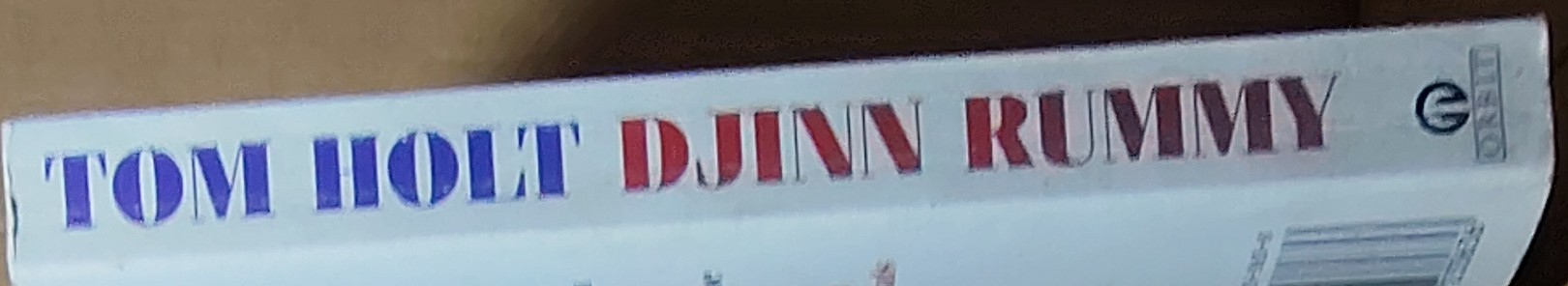 Tom Holt  DJINN RUMMY spine of book image