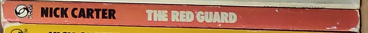 Nick Carter  THE RED GUARD spine of book image