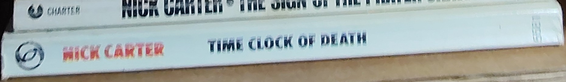 Nick Carter  TIME CLOCK OF DEATH spine of book image