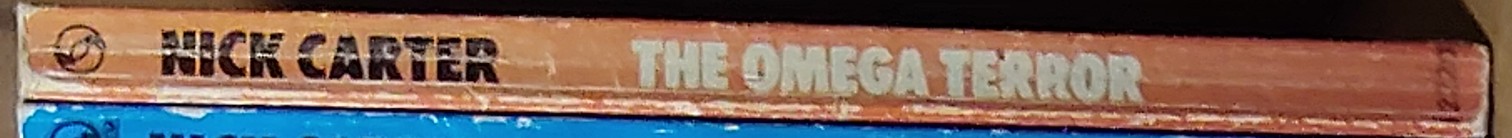 Nick Carter  THE OMEGA TERROR spine of book image