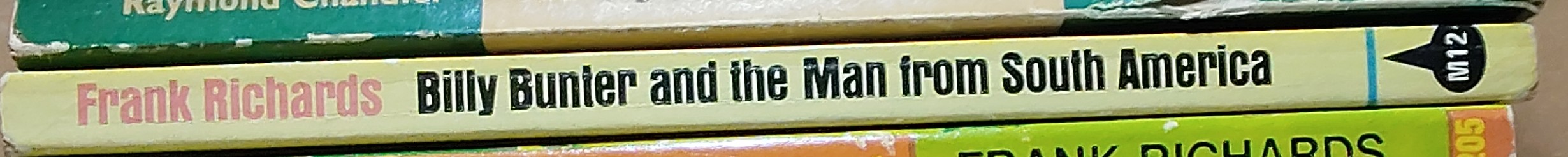 Frank Richards  BILLY BUNTER AND THE MAN FROM SOUTH AMERICA spine of book image