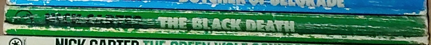 Nick Carter  THE BLACK DEATH spine of book image