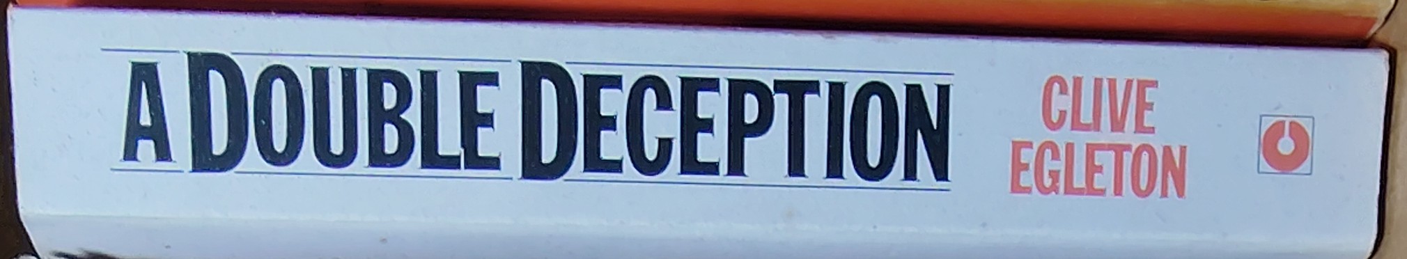 Clive Egleton  A DOUBLE DECEPTION spine of book image