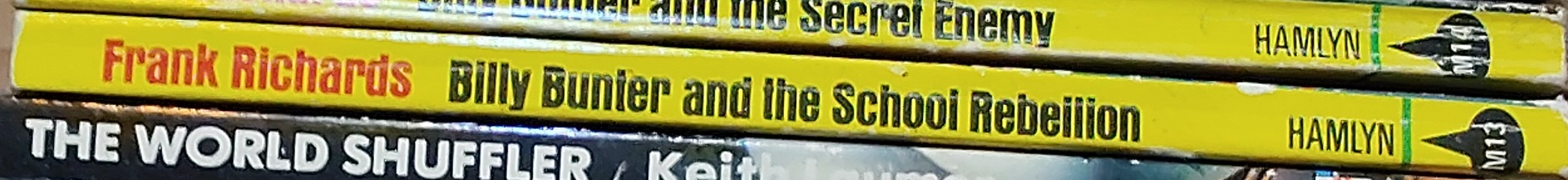 Frank Richards  BILLY BUNTER AND THE SCHOOL REBELLION spine of book image