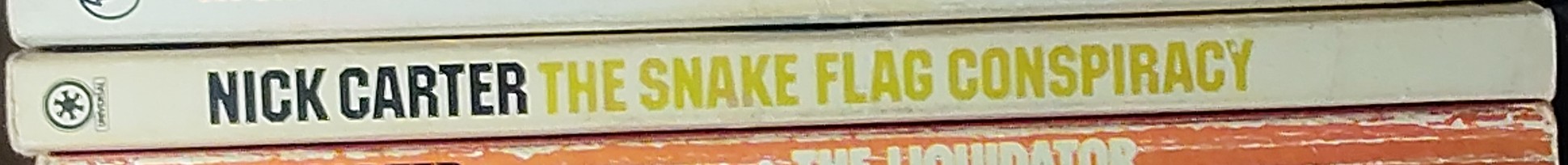Nick Carter  THE SNAKE FLAG CONSPIRACY spine of book image