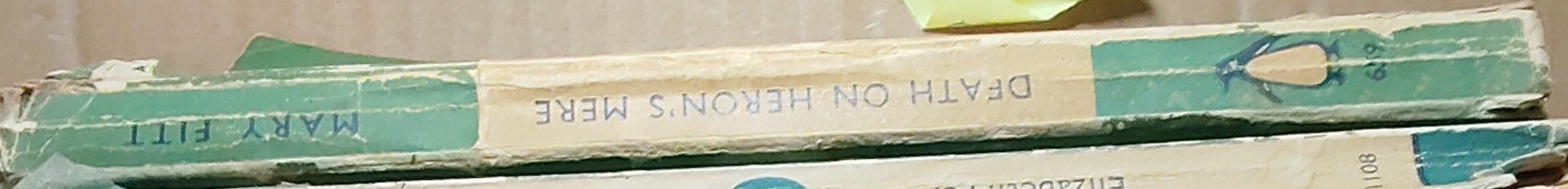 Mary Fitt  DEATH ON HERON'S MERE spine of book image