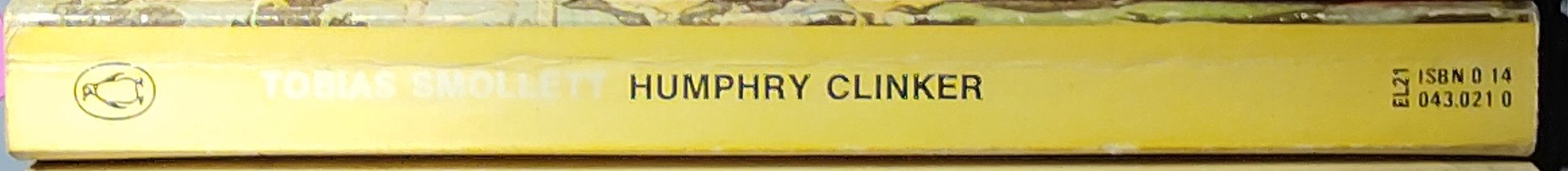 Tobias Smollett  HUMPHRY CLINKER spine of book image
