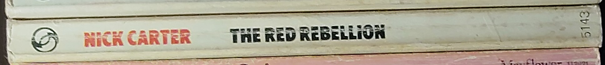 Nick Carter  THE RED REBELLION spine of book image