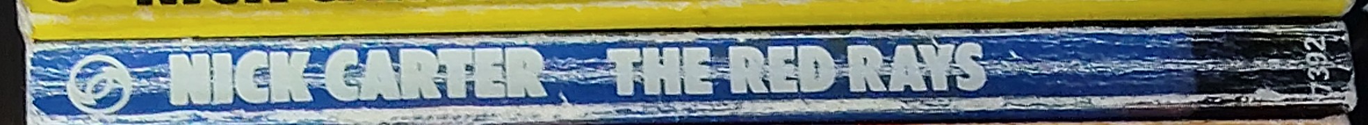 Nick Carter  THE RED RAYS spine of book image