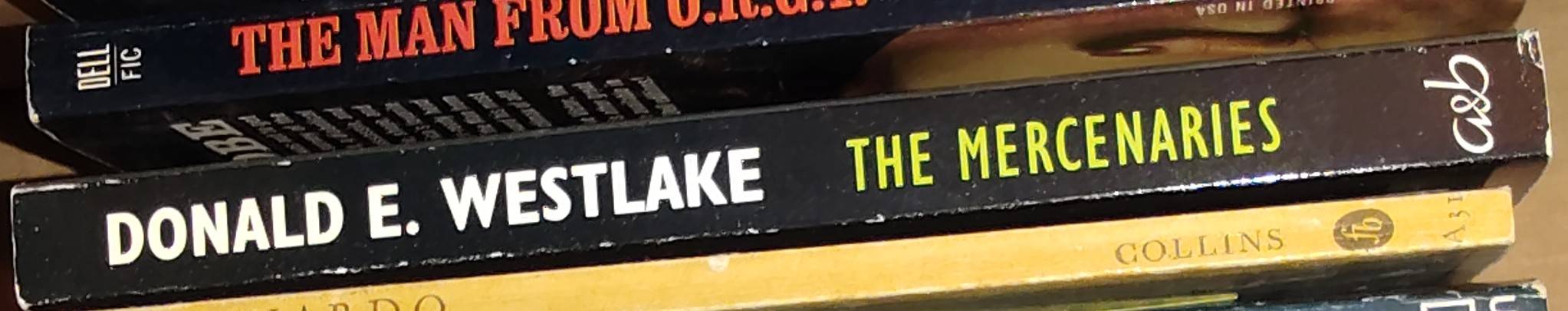 Donald E. Westlake  THE MERCENARIES spine of book image