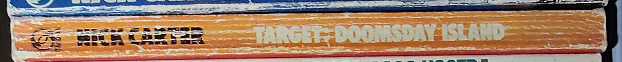 Nick Carter  TARGET: DOOMSDAY ISLAND spine of book image