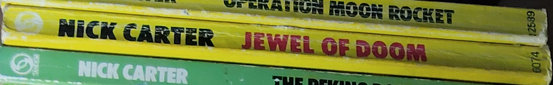 Nick Carter  JEWEL OF DOOM spine of book image