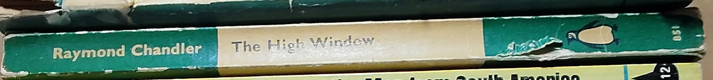 Raymond Chandler  THE HIGH WINDOW spine of book image