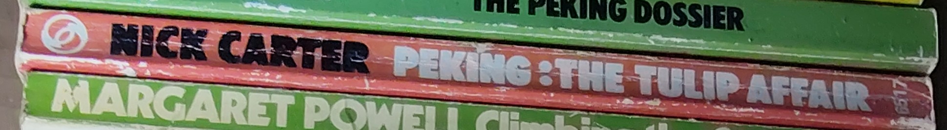 Nick Carter  PEKING: THE TULIP AFFAIR spine of book image