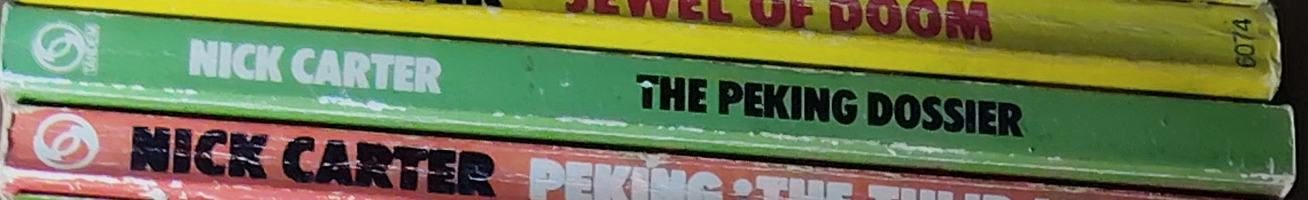 Nick Carter  THE PEKING DOSSIER spine of book image