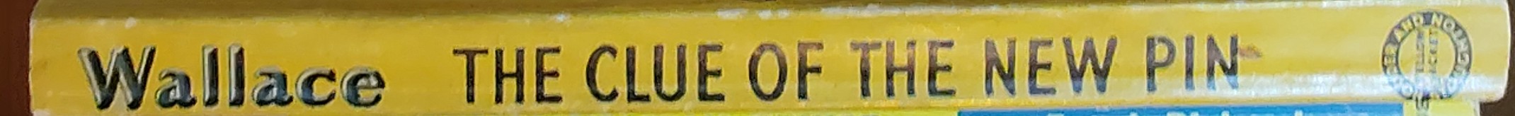 Edgar Wallace  THE CLUE OF THE NEW PIN spine of book image