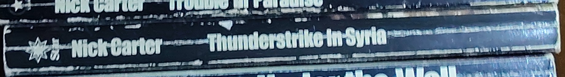 Nick Carter  THUNDERSTRIKE IN SYRIA spine of book image