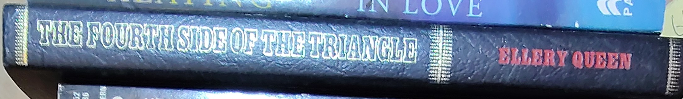 Ellery Queen  THE FOURTH SIDE OF THE TRIANGLE spine of book image
