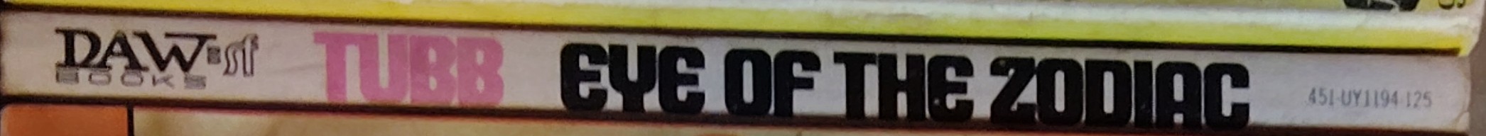 E.C. Tubb  EYE OF THE ZODIAC spine of book image